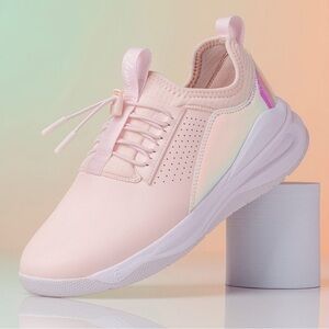 CLOVE  Pink Holographic Sneakers Limited Edition Nursing Shoes Size 8.5‎